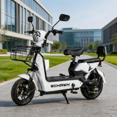 Bicicleta Eletrica Basket Wx-03 Wehawk 800w Bat Chumbo 48v 12ah Branca